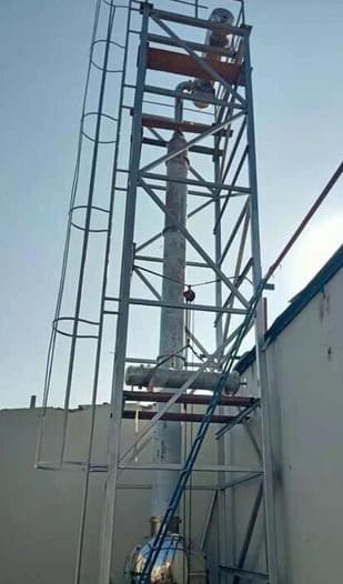 continuous ethanol distillation recovery tower columns for increasing the finished alcohol concentration to 95%