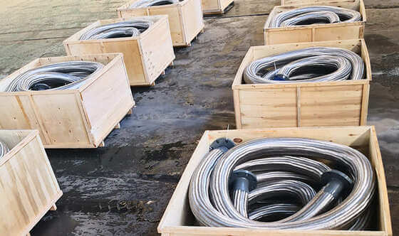 package and shipment of stainless steel hose (1)