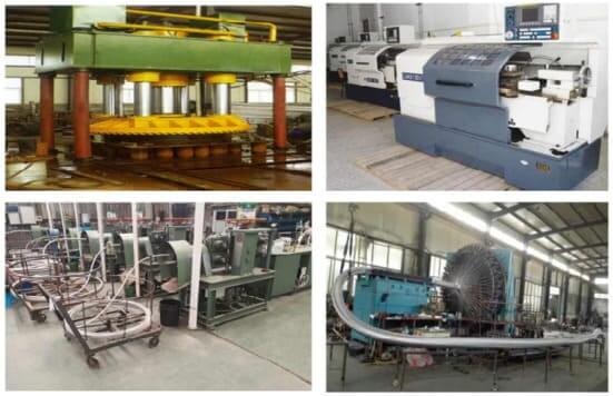 production facility for metal hose manufacturing