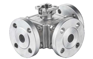 3/4way ball valve flange end direct mounting pad