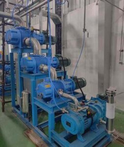 high vacuum screw and roots pump group unit